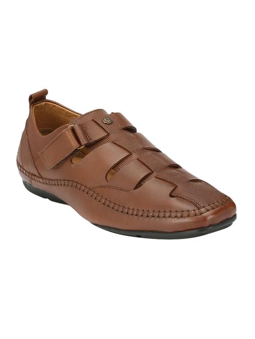tan Leather slip on sandal - 14888400 - Standard Image - 1