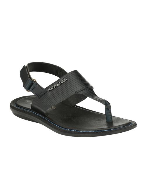 blue Leather back strap sandal - 14888402 - Standard Image - 1