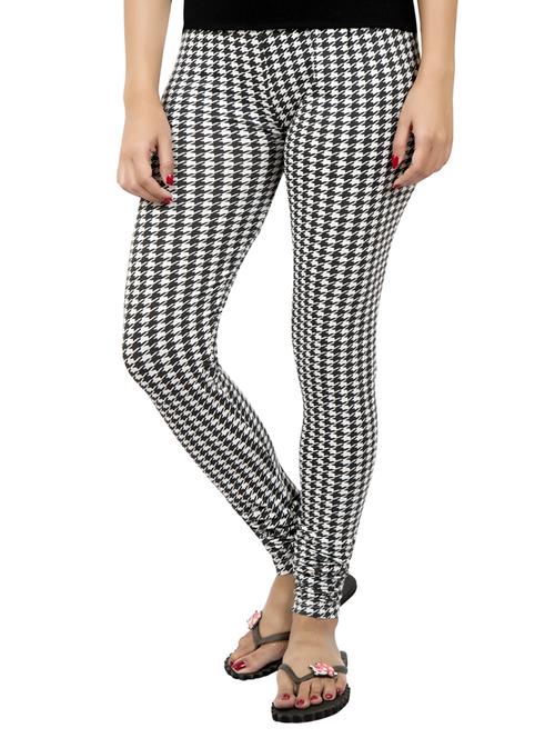 multi colored houndstooth print leggings - 14888428 - Standard Image - 1