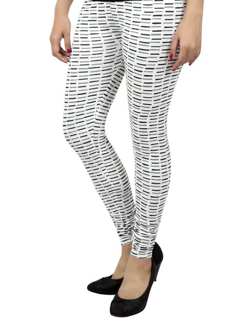 white printed leggings - 14888429 - Standard Image - 1