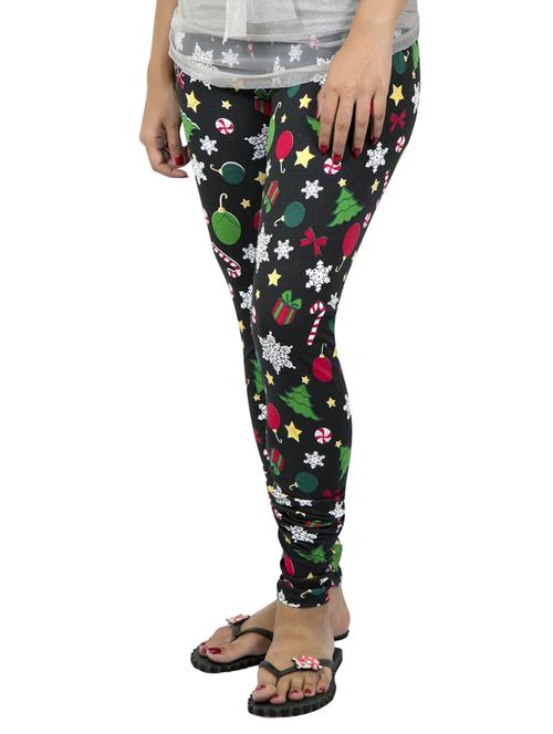 black printed leggings - 14888440 - Standard Image - 1