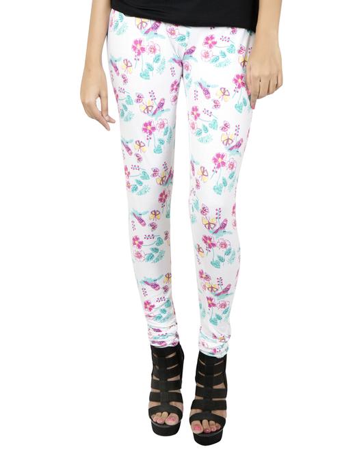 white printed leggings - 14888442 - Standard Image - 1