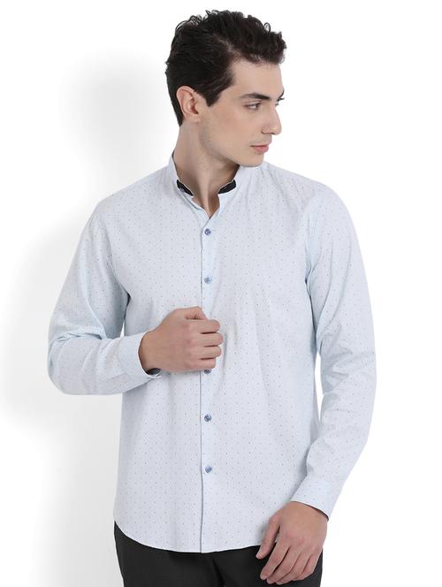 light blue cotton casual shirt - 14888520 - Standard Image - 1