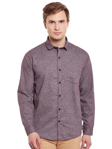 purple cotton casual shirt - 14888558 - Very Small Image - 1
