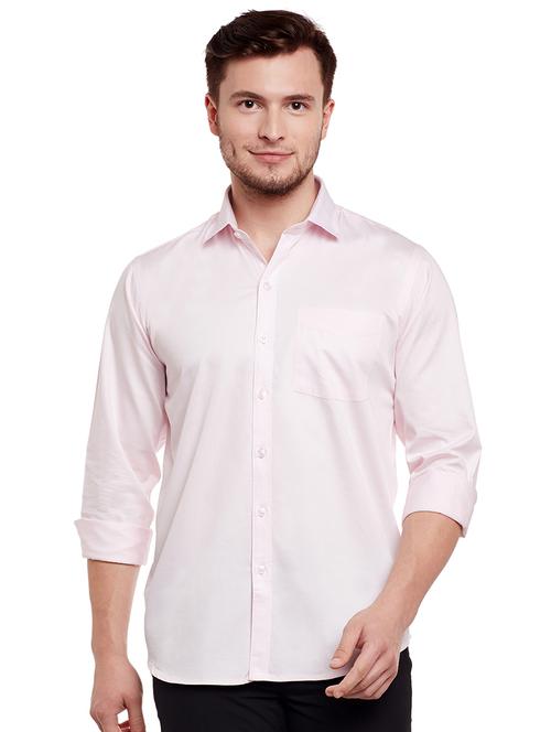 pink cotton casual shirt - 14888576 - Standard Image - 1