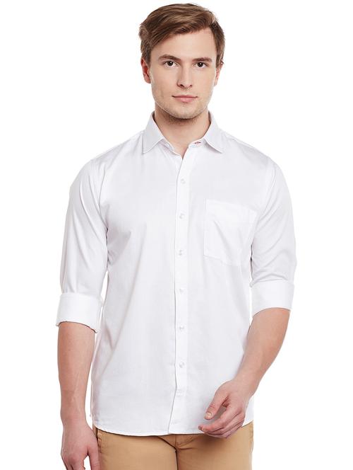 white cotton casual shirt - 14888602 - Very Small Image - 1
