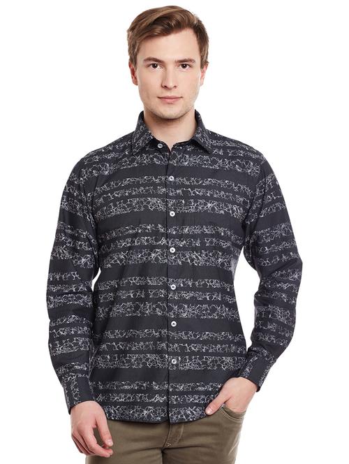 black cotton casual shirt - 14888604 - Very Small Image - 1