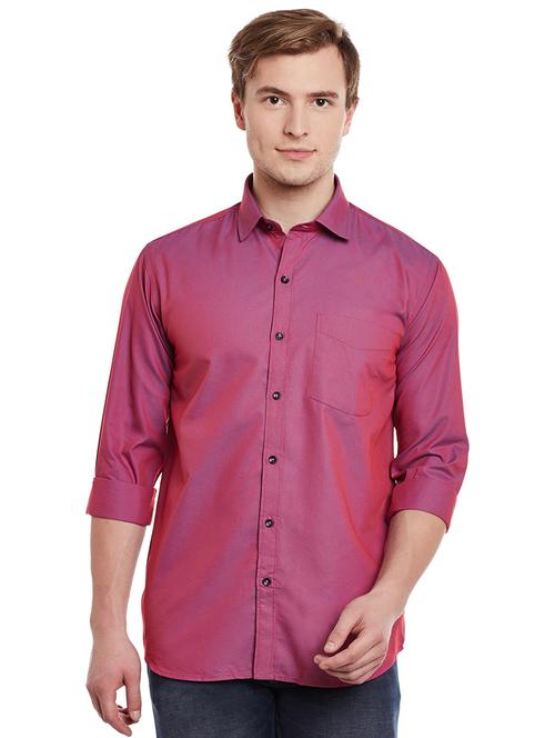 pink cotton casual shirt - 14888613 - Very Small Image - 1