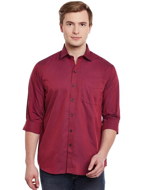 pink cotton casual shirt - 14888617 - Standard Image - 1