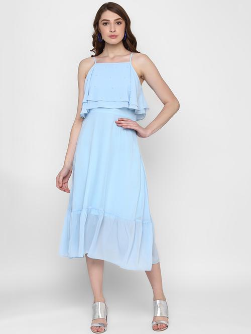 light blue layered dress - 14888787 - Standard Image - 1