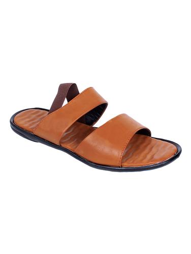 tan leatherette back strap sandal - 14888803 - Very Small Image - 1