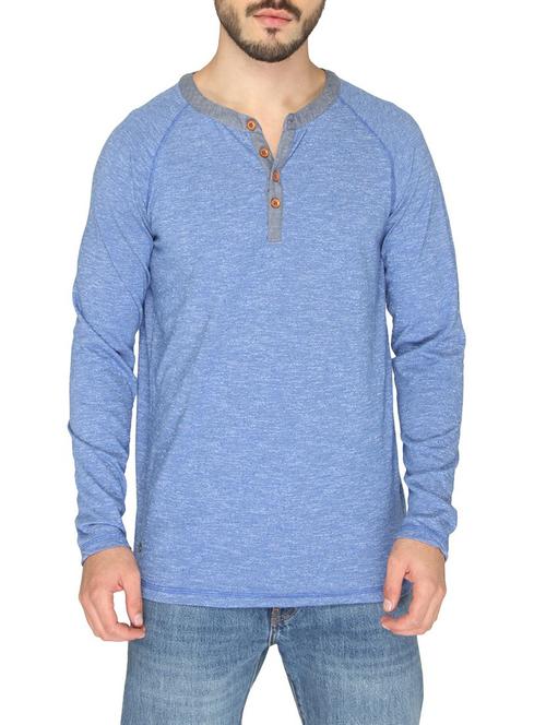 blue cotton raglan t-shirt - 14888858 - Standard Image - 1