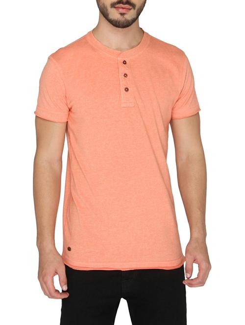 peach cotton t-shirt - 14888866 - Standard Image - 1