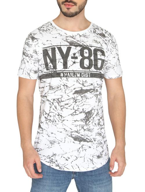 grey cotton all over print t-shirt - 14888883 - Standard Image - 1