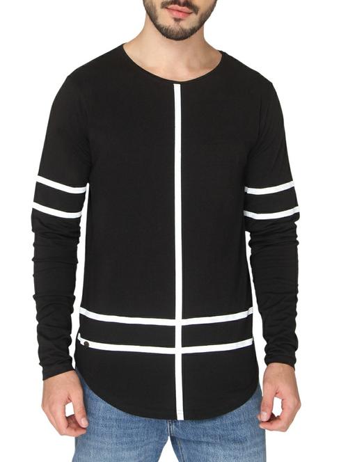 black cotton t-shirt - 14888886 - Standard Image - 1