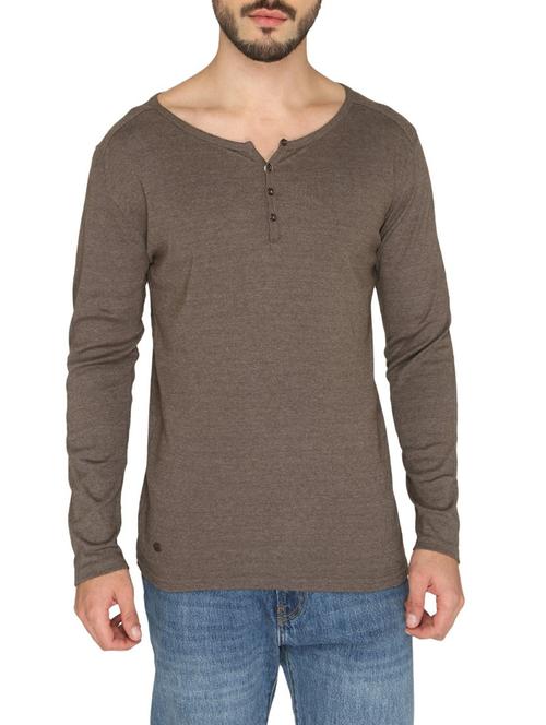 brown cotton t-shirt - 14888893 - Standard Image - 1