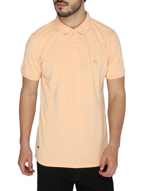 peach cotton t-shirt - 14888895 - Standard Image - 1