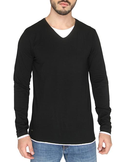 black cotton t-shirt - 14888912 - Standard Image - 1