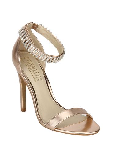 gold patent leather closed back sandals - 14889009 - Very Small Image - 1