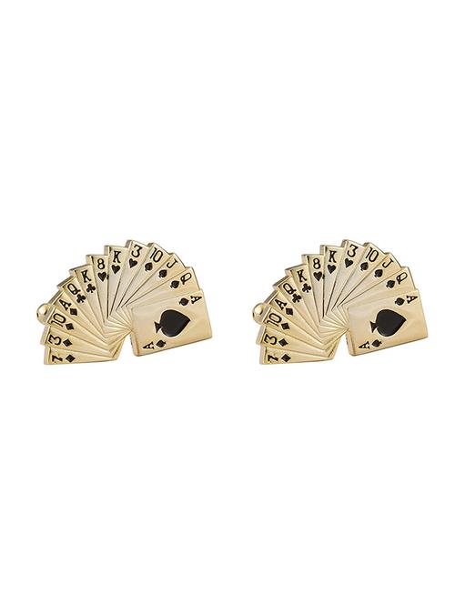 gold metal cufflink - 14889033 - Very Small Image - 1