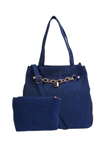 blue leatherette handbag - 14889139 - Very Small Image - 1