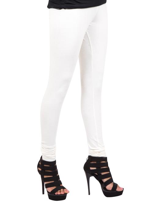 white solid leggings - 14889520 - Standard Image - 1