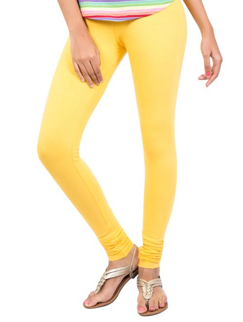 yellow solid leggings - 14889522 - Standard Image - 1