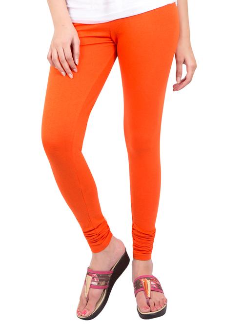 orange solid leggings - 14889534 - Standard Image - 1