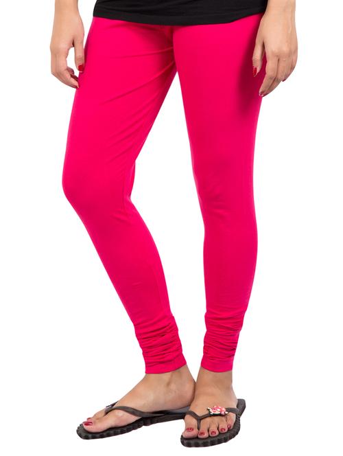 pink solid leggings - 14889538 - Standard Image - 1