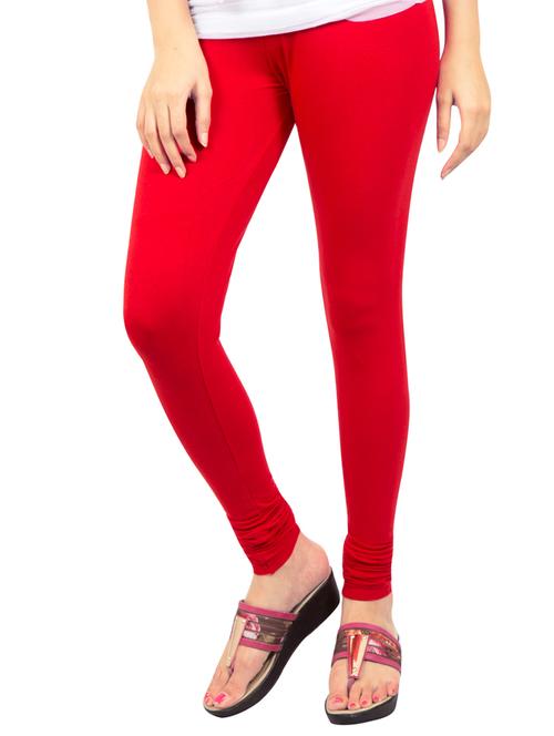 red solid leggings - 14889542 - Standard Image - 1