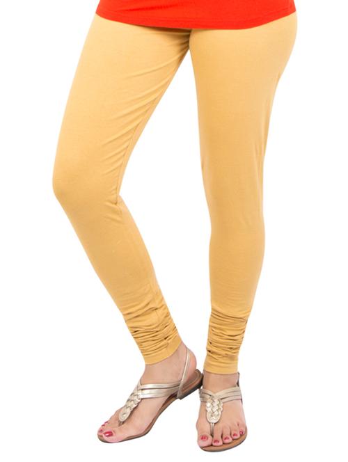beige solid leggings - 14889544 - Standard Image - 1