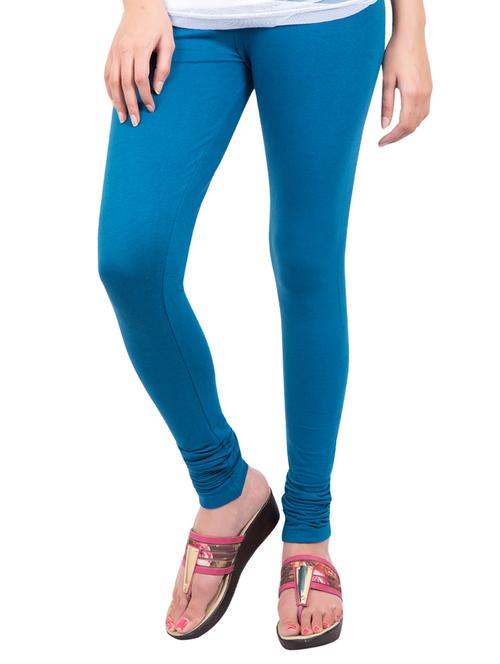 blue solid leggings - 14889545 - Standard Image - 1