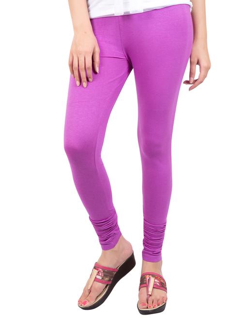 purple solid leggings - 14889548 - Standard Image - 1