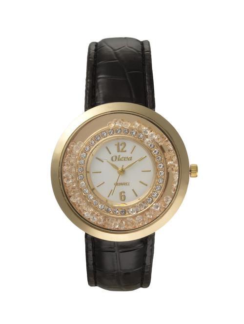 Oleva Premium Women's Leather Watch OPLW-2-BLACK-M - 14889619 - Standard Image - 1
