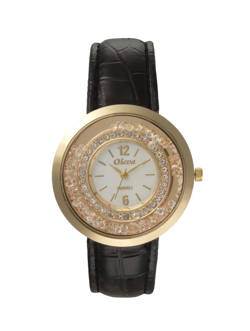 Oleva Premium Women's Leather Watch OPLW-2-BLACK-M - 14889619 - Zoom Image - 1