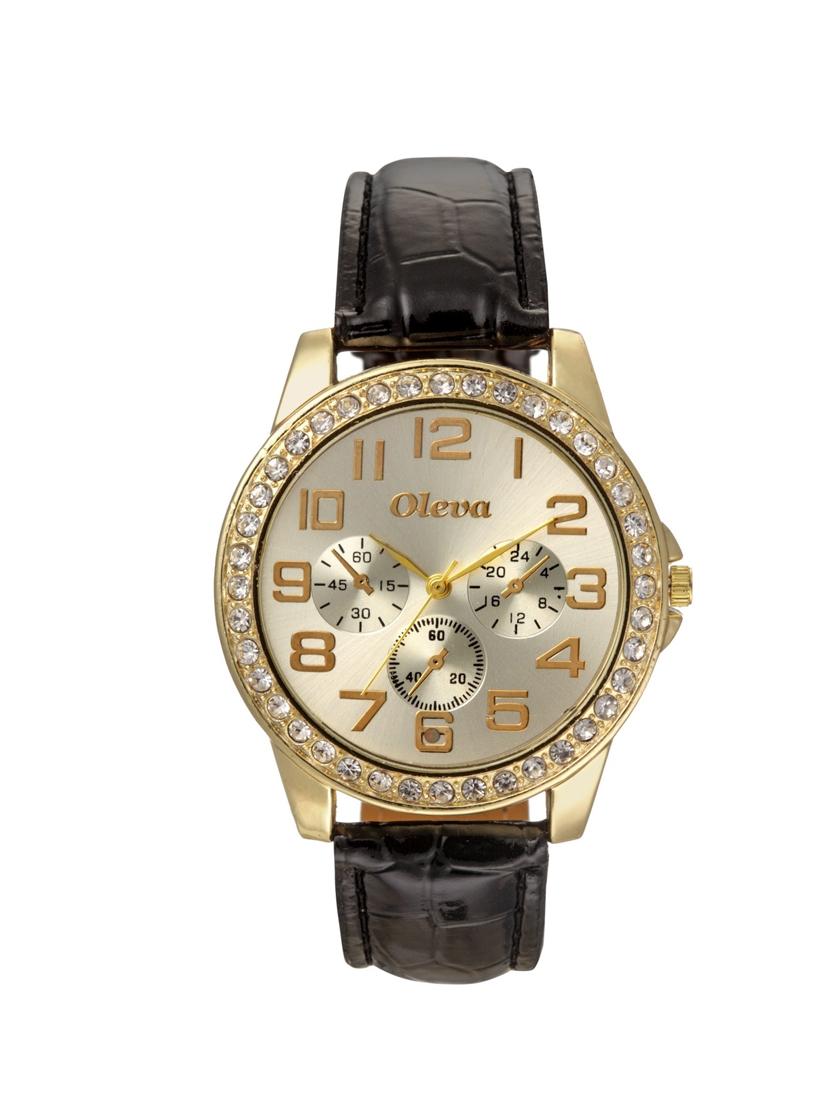 Oleva Premium Women's Leather Watch OPLW-21-BLACK-M - 14889626 - Zoom Image - 1