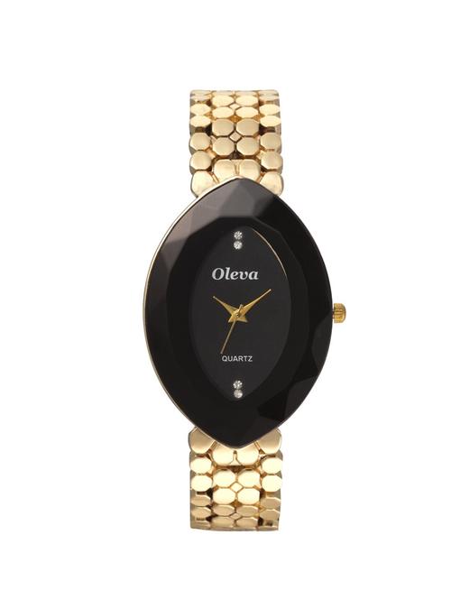Oleva Premium Women's Metal Watch OPMW-6-BLACK-GOLD-M - 14889637 - Very Small Image - 1