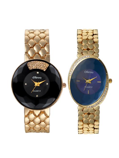 Oleva Premium Women's Metal Watch Pack Of 2 OPMW-2-9-M - 14889669 - Very Small Image - 1