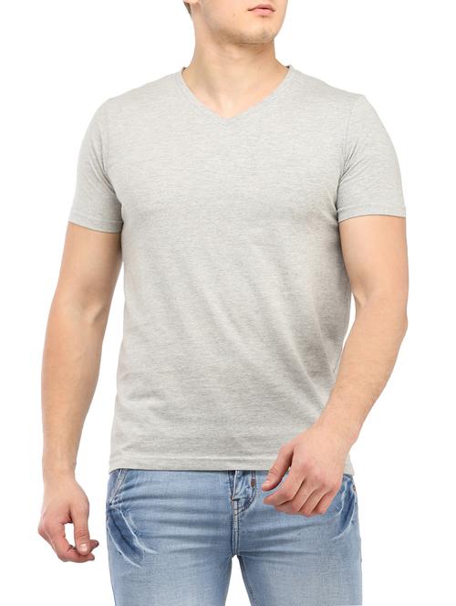 grey cotton t-shirt - 14890012 - Standard Image - 1