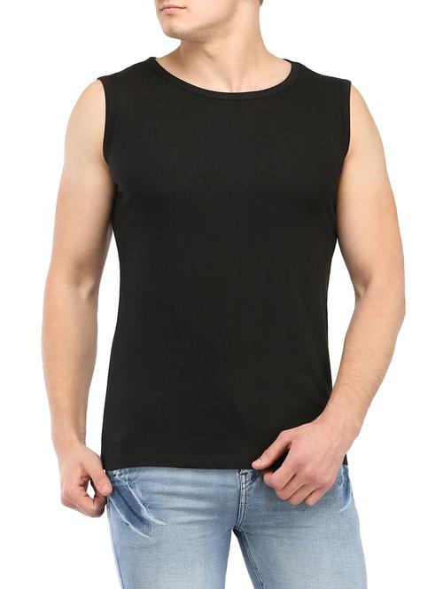 black cotton t-shirt - 14890357 - Standard Image - 1