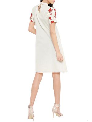white solid sheath dress - 14890507 - Standard Image - 3