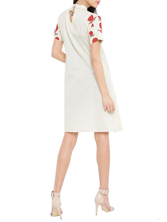 white solid sheath dress - 14890507 - Zoom Image - 3