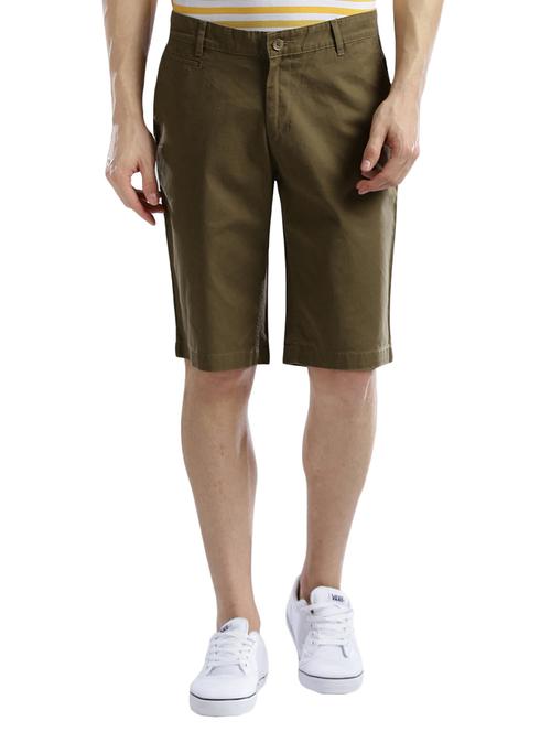 brown cotton shorts - 14890546 - Standard Image - 1
