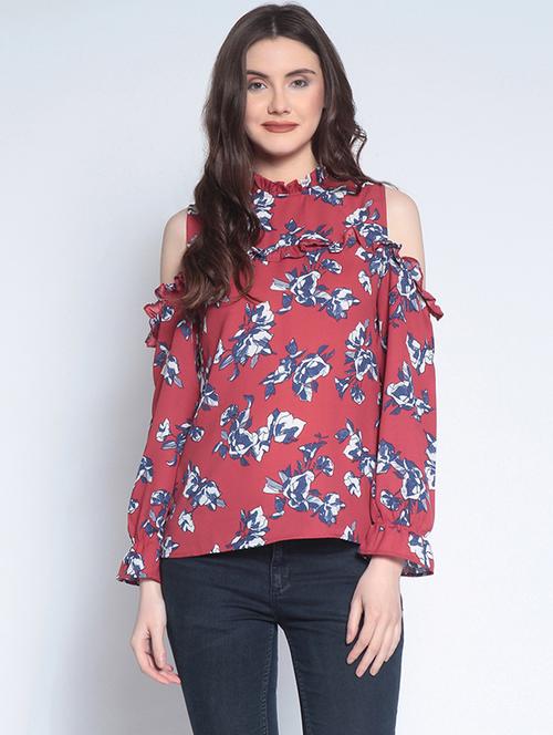 pink printed top - 14890604 - Standard Image - 1