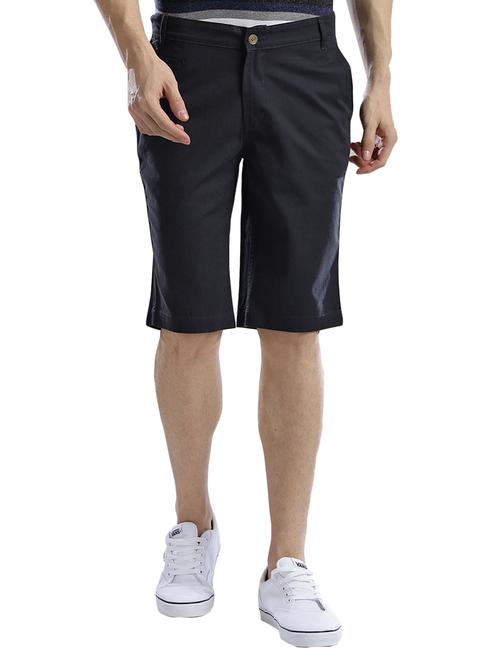 navy blue cotton shorts - 14890608 - Standard Image - 1