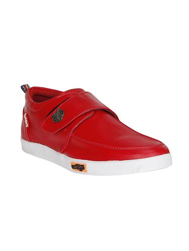red Leatherette casual slipon - 14890671 - Very Small Image - 1