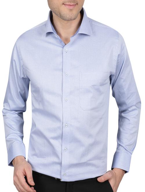 light blue cotton formal shirt - 14890727 - Very Small Image - 1