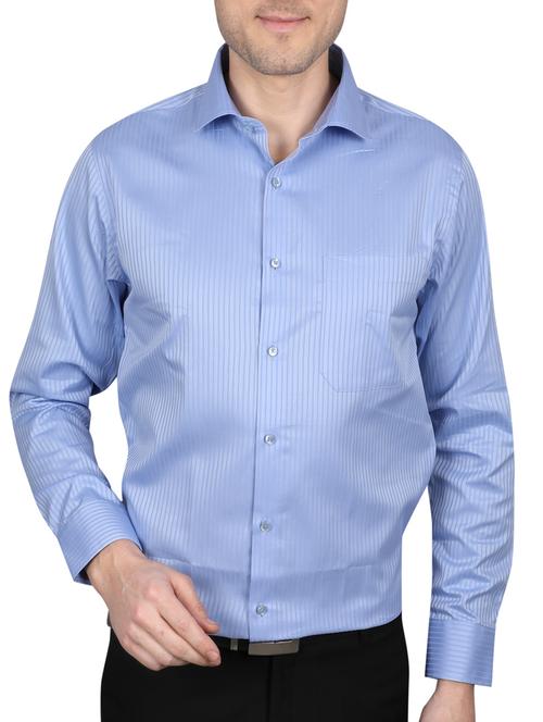 light blue cotton formal shirt - 14890741 - Very Small Image - 1
