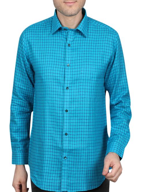 turquoise linen casual shirt - 14890791 - Very Small Image - 1