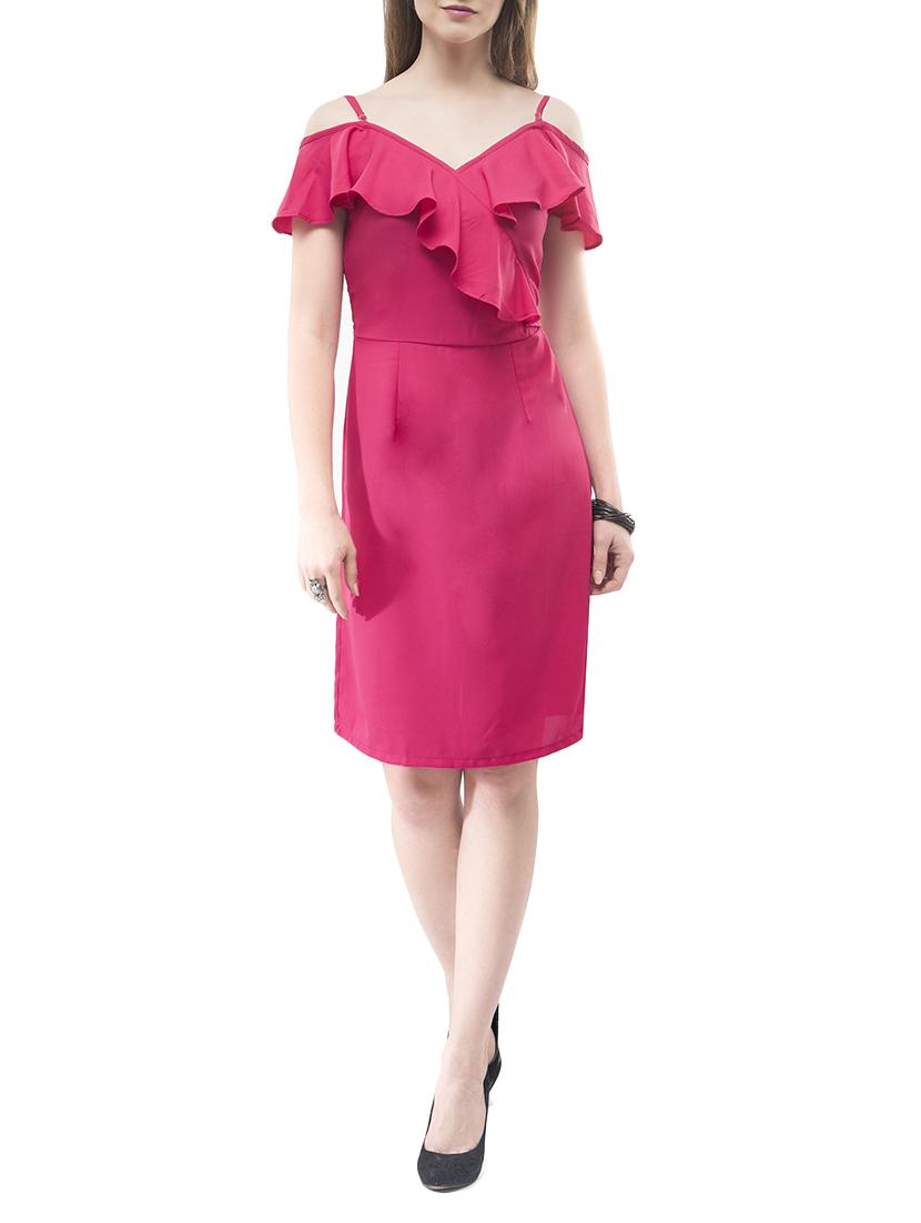 pink solid sheath dress - 14890916 - Zoom Image - 1